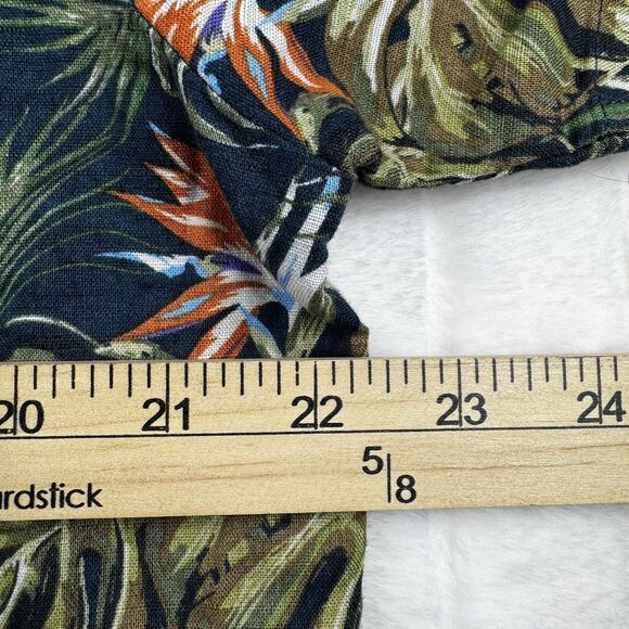 Bose Speakers Linen Hawaiian Shirt Men's XL Allover Print Tropical Floral Print - Picture 3 of 14